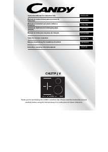 Manual de uso Candy CI62TP JV Placa