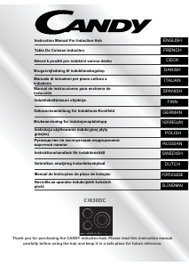 Instrukcja Candy CI630DC Płyta do zabudowy