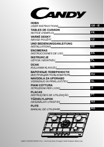 Manual de uso Candy CPG64SGGH JV Placa