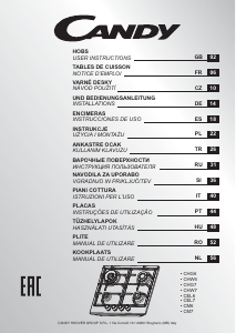 Mode d’emploi Candy CHG6D4WGTWA Table de cuisson