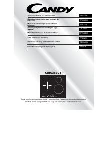 Manual de uso Candy CIB636SCTP Placa