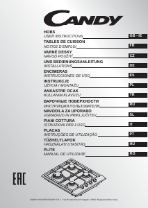 Mode d’emploi Candy CMPG60L Table de cuisson