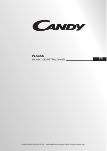 Manual de uso Candy CH630CS Placa