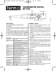 Mode d’emploi Torm MT-101R Thermomètre