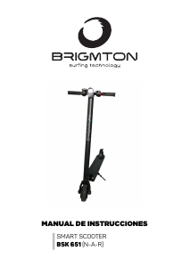 Manual de uso Brigmton BSK-651-R Patinete eléctrico