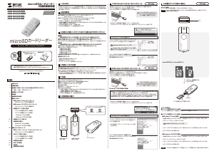 説明書 サンワ ADR-MCU2SWR カードリーダー