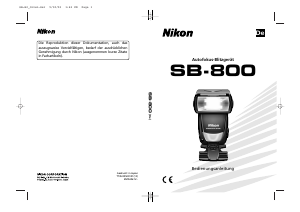 Bedienungsanleitung Nikon SB-800 Blitz