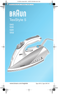 Manual de uso Braun 510 TexStyle 5 Plancha