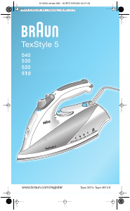 Посібник Braun 540 TexStyle 5 Праска
