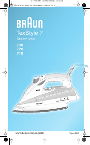 Instrukcja Braun 710 TexStyle 7 Żelazko