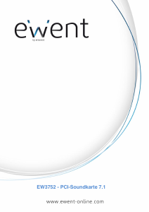 Handleiding Ewent EW3752 Geluidskaart