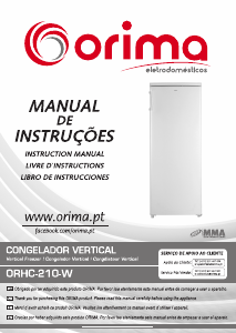 Manual Orima ORHC 210 W Freezer