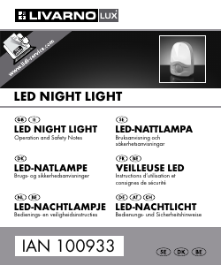 Bedienungsanleitung LivarnoLux IAN 100933 Nachtlicht