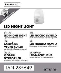 Manual LivarnoLux IAN 285649 Night Light