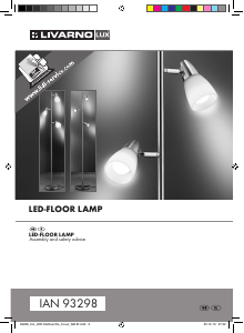 Manual LivarnoLux IAN 93298 Lamp