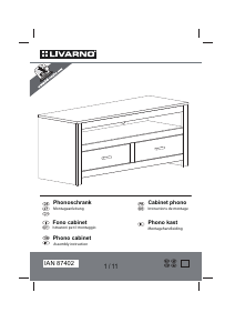 Manual Livarno IAN 87402 Móvel TV