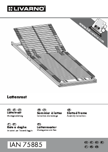 Руководство Livarno IAN 75885 Реечное основание кровати