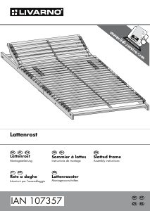 كتيب قاعدة سرير مضلعة IAN 107357 Livarno