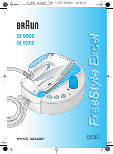 Руководство Braun SI 9200 FreeStyle Excel Утюг