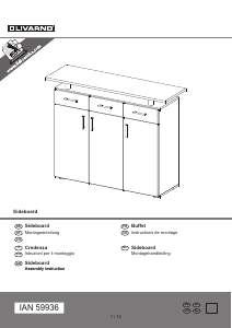 Brugsanvisning Livarno IAN 59936 Sidebord