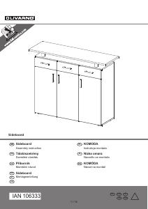 Brugsanvisning Livarno IAN 106333 Sidebord