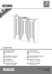 Manuál Livarno IAN 298419 Zrcadlová skříňka