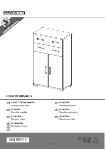 Hướng dẫn sử dụng Livarno IAN 59939 Tủ ngăn kéo