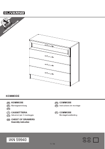 Manuale Livarno IAN 59940 Cassettiera