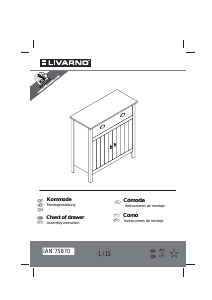 Hướng dẫn sử dụng Livarno IAN 75870 Tủ ngăn kéo