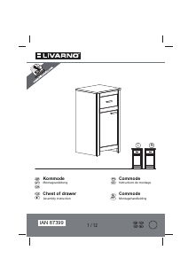 Hướng dẫn sử dụng Livarno IAN 87399 Tủ ngăn kéo