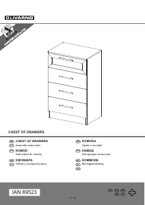 Návod Livarno IAN 89523 Komoda
