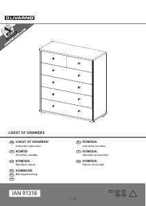 Manuale Livarno IAN 91316 Cassettiera