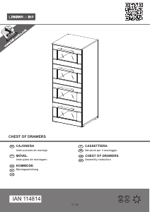 Manuale Livarno IAN 114814 Cassettiera