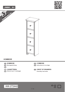 Hướng dẫn sử dụng Livarno IAN 272442 Tủ ngăn kéo