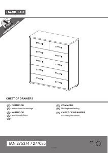 Manuale Livarno IAN 275374 Cassettiera