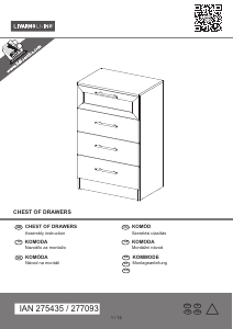 Hướng dẫn sử dụng Livarno IAN 275435 Tủ ngăn kéo