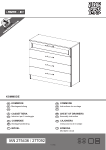 Посібник Livarno IAN 275436 Комод