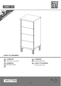 Hướng dẫn sử dụng Livarno IAN 277082 Tủ ngăn kéo