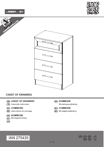 Hướng dẫn sử dụng Livarno IAN 277093 Tủ ngăn kéo