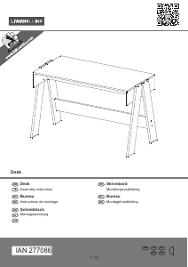 Brugsanvisning Livarno IAN 277086 Skrivebord