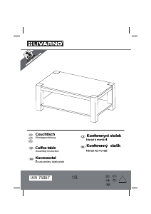 Manual de uso Livarno IAN 75867 Mesa de centro