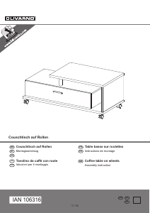 Hướng dẫn sử dụng Livarno IAN 106316 Bàn cà phê