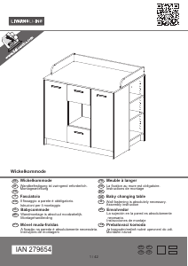 说明书 Livarno IAN 279654 换衣桌