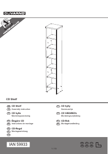 Hướng dẫn sử dụng Livarno IAN 59933 Tủ sách