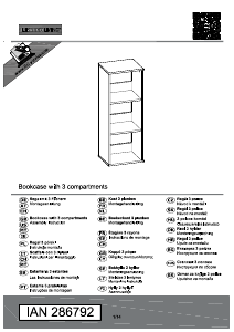 Посібник Livarno IAN 286792 Книжкова шафа