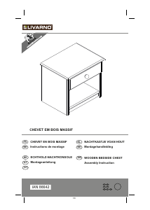 说明书 Livarno IAN 86642 床头柜