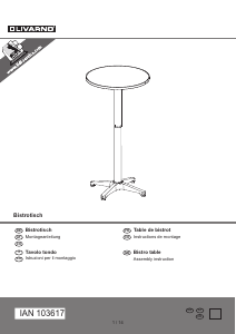 Bruksanvisning Livarno IAN 103617 Barbord