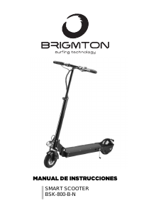 Manual de uso Brigmton BSK-800-B Patinete eléctrico