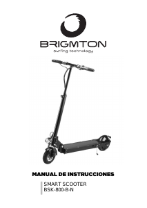 Manual de uso Brigmton BSK-800-N Patinete eléctrico