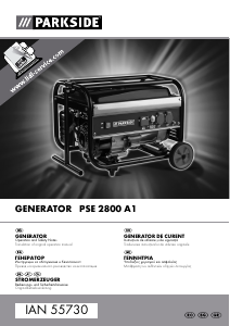 Manual Parkside PSE 2800 A1 Generator